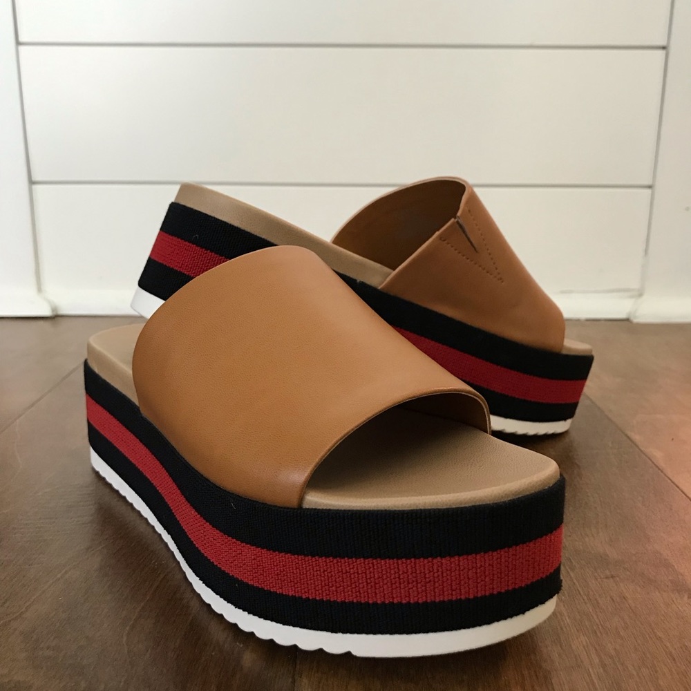 Steve Madden Cognac Slides